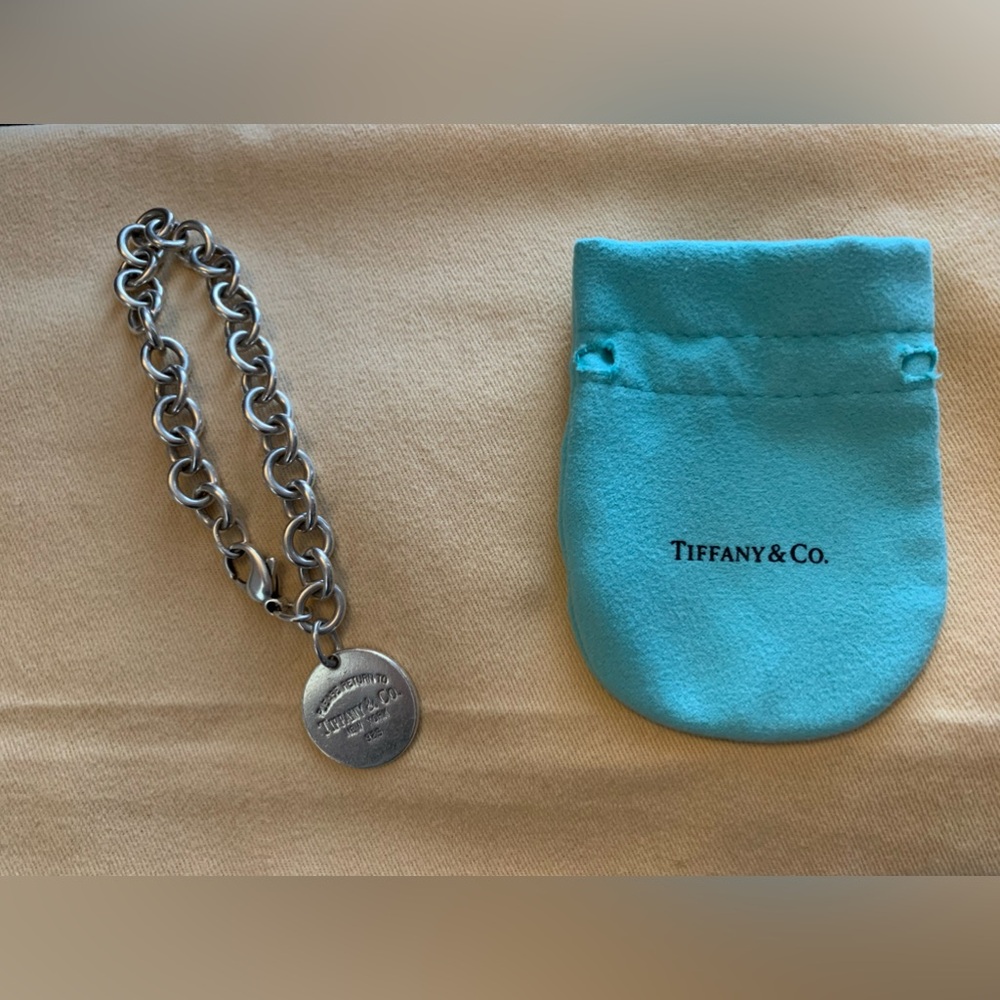 Tiffany & Co. Silver Round Charm Pendant